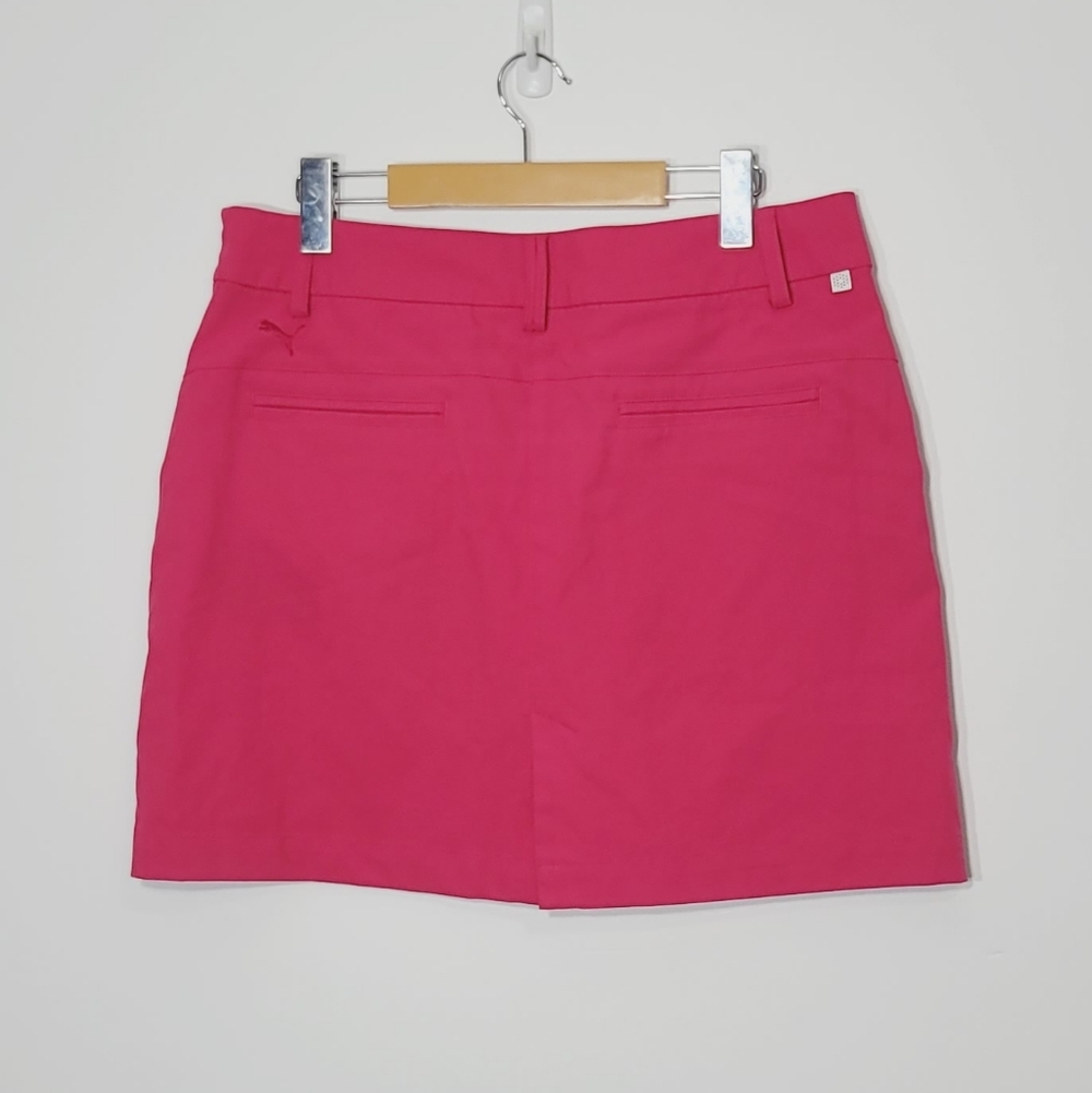 Puma Magenta Pink Mini Skort Golf Sporty Casual Pockets Activewear Size 10 - Picture 11 of 14